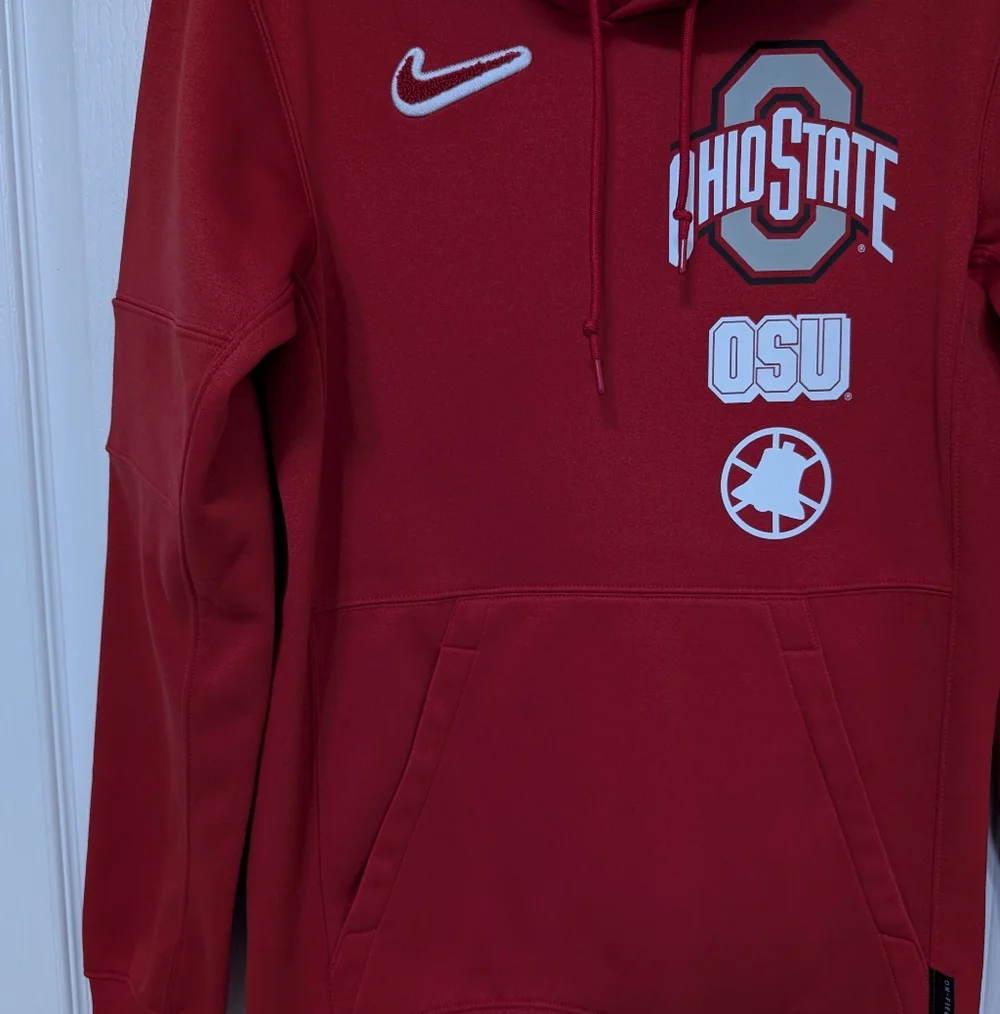 Nike Dri-Fit Ohio State University Red Hoodie. Size XS. Football 🏈